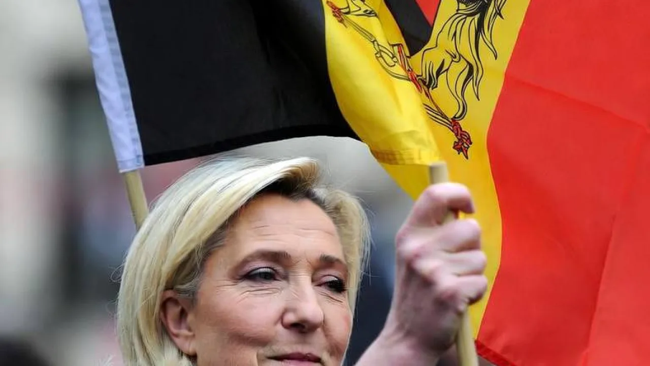 Illustration : Marine Le Pen obtiendrait 10 % des voix belges si elle se présentait à la présidentielle française